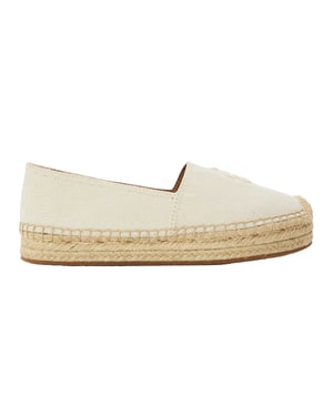 Boss - Espadrillen für Damen, Leder, Flach (Hellbeige)