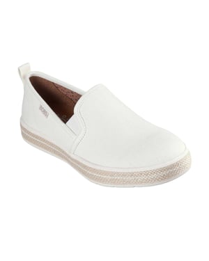 Skechers - "Flexpadrill" Espadrillen für Damen, Canvas (Naturweiß)
