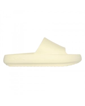 Skechers - Einzelner Riemen Badesandale für Damen, Passt über dem Spann, Flach (Cremefarbe)