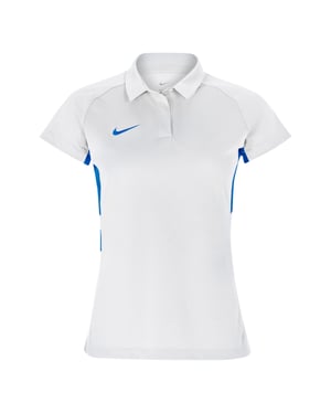 Nike - Poloshirt für Damen, Kontrasteinsatz, Raglanärmel (Weiß)