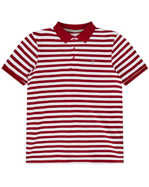 Farah - Poloshirt für Kinder, Garngefärbt (Rot)