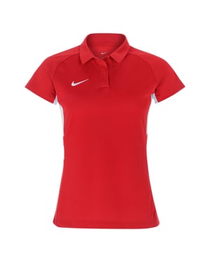Nike - Poloshirt für Damen, Kontrasteinsatz, Raglanärmel (Universitäts-Rot/Weiß)