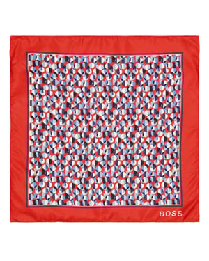 Boss - Logo-Einstecktuch für Herren (Rot)