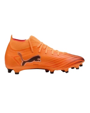 Puma - "Ultra Match+" Fußballschuhe mit festem Boden für Damen (Orange/Schwarz)