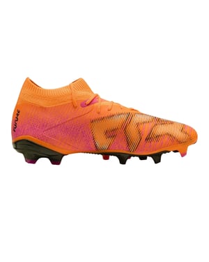 Puma Damen Future 8 Match Snug Fit Kunstrasen-Fußballschuhe (Orange/Schwarz)