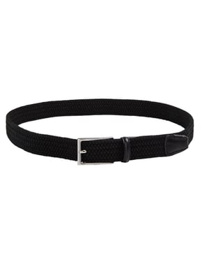 Boss - Gürtel für Herren, geflochten, Lederverkleidung (Schwarz)
