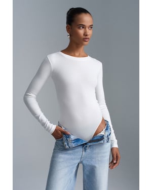 Slim Fit Rundhals-Jersey-Body