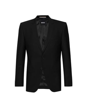 Boss - "H-Huge" Anzugjacke für Herren, Einreihig, Schmal (Schwarz)