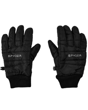 Spyder - Gesteppt-Skihandschuhe für Damen, Nylon, Polyester (Schwarz)