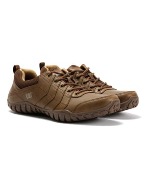 Caterpillar Instruct Wildleder Herren Schnürschuhe Dunkelbeige