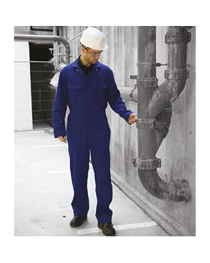 Worrior Herren Overall mit Druckknöpfen (Marineblau)