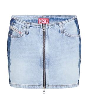 Diesel - "Ron S4" Minirock für Damen, A-Linie, Regulär (Blaues Denim)