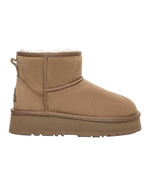 EverAu - "Mini Classic" Stiefel für Damen, Kuh Wildleder (Kastanie)