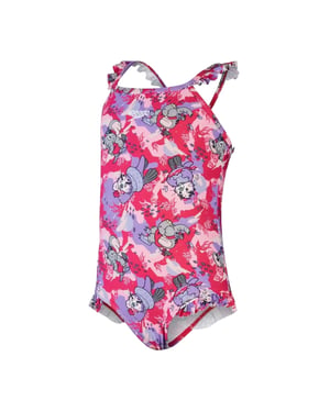Speedo - Badeanzug für Mädchen, Rüschen (Pink)