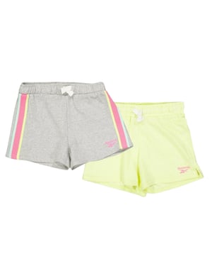 Reebok - Shorts für Mädchen (2er-Pack) (Hellgrau meliert)