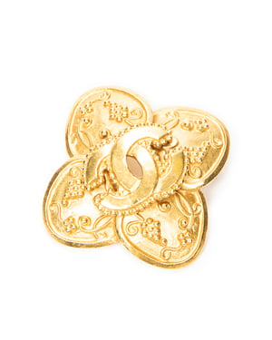 CC Clover Brooch Brosche