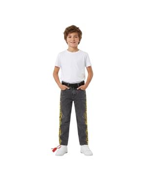 Off White - Jeans für Kinder (Grau/Gelb)