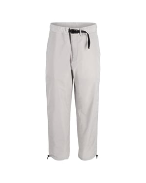 Dior Cargo-Hosen mit Schnürsaum aus grauer Baumwolle und Schnalle