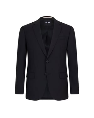 Boss - Anzugjacke für Herren, Reverskragen (Schwarz)