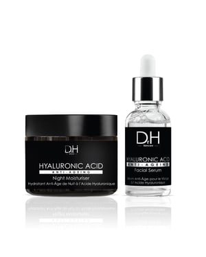 Dr H Anti-Aging Hyaluronsäure-Gesichtsserum 30 ml + Hyaluronsäure-Nachtcreme 60 ml