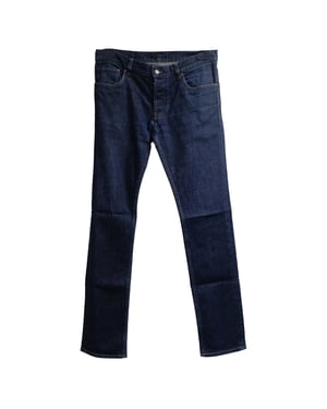 Prada Mid-Waist Slim-Fit Jeans aus blauer Baumwolldenim
