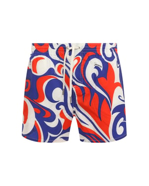 Logo Boxer Midi Badeshorts