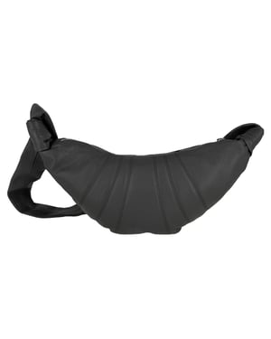 Lemaire Kleine Croissant-Tasche aus grauem Leder