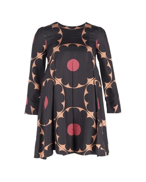 Marc by Marc Jacobs Minikleid im Retro-Stil mit Blumenmuster aus mehrfarbiger Seide