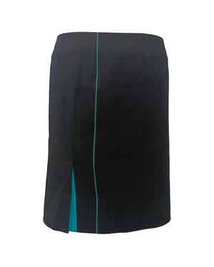 Balenciaga Minirock mit Schlitzdetail aus schwarzer Viskose