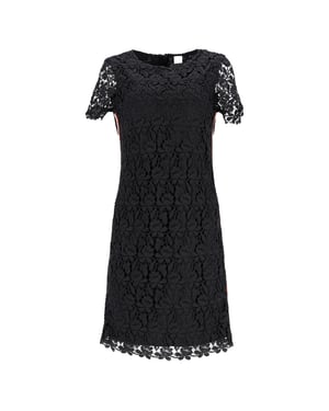 Boss Hug Boss – Spitzenkleid aus schwarzem Polyester