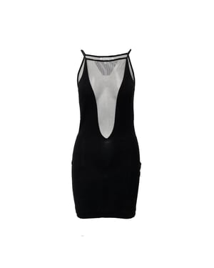 Emporio Armani Mesh-Kleid mit Cut-outs – 2000er Jahre