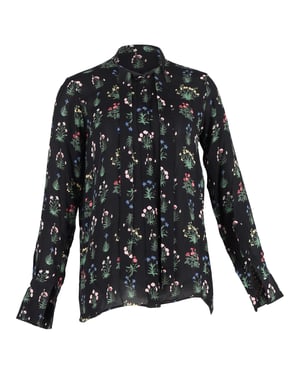 Valentino Garavani Bluse aus Seide mit Blumenmuster