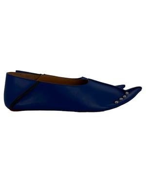 Marni Nieten-Ballerinas aus blauer Leder