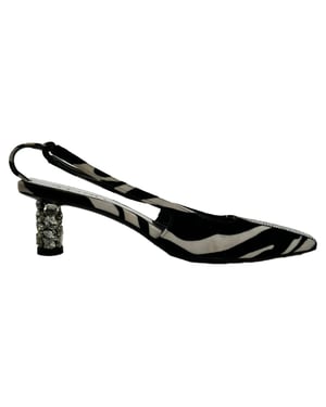 Tom Ford Pre-owned Slingback-Pumps mit Zebra-Print aus Wildleder - Mehrfarbig