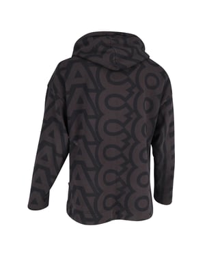 Marc Jacobs Monogram Kapuzenpullover mit Kordelzug aus brauner Baumwolle
