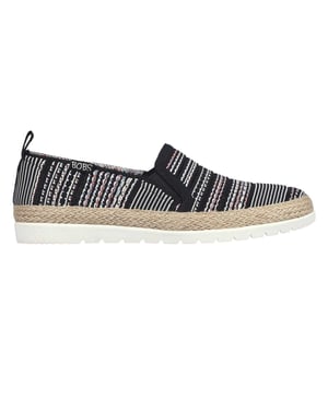 Skechers - "Twin Gore" Espadrillen für Damen, gewebter Stoff, Zum Anschlüpfen (Schwarz)