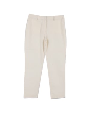 Weekend Max Mara Hose mit geradem Bein aus weißer Baumwolle