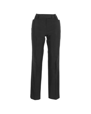 Prada Straight Leg Hose aus schwarzem Polyester