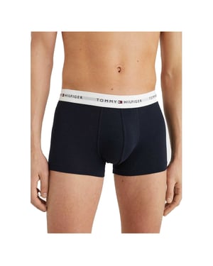 Tommy Hilfiger - Boxershorts für Herren, Baumwollmischung, Klassisch (3er-Pack) (Himmelblau)