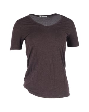Alexander Wang T-Shirt mit Tasche aus brauner Baumwolle