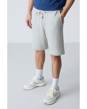 Tommy Life Sweatshorts für Herren aus Baumwollmischung - Hellgrau