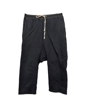 Rick Owens DRKSHDW Kordelzughose aus schwarzer Baumwolle