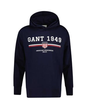 Gant - "1949" Kapuze mit Kordelzug für Herren (Abendblau)