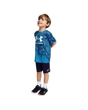 Under Armour - "Tech" T-Shirt und Shorts für Jungen (Blau/Marine)