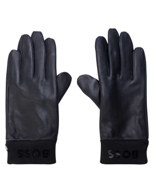 Boss - Handschuhe für Herren, Lammleder (Dunkelblau)