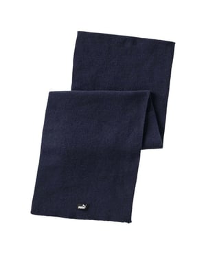 Puma Langer Strickschal in Marineblau