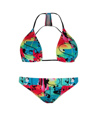 Puma Bedruckter Damen Multicolor Dreiecks-Bikini