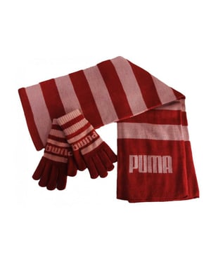 Puma Seit 48 Kinder Ride Gestreifter Handschuhe & Schal Set