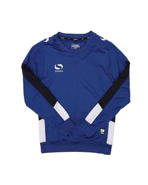 Sondico - "Venata" Sweatshirt für Kinder, Langärmlig (Königsblau/Marine/Weiß)