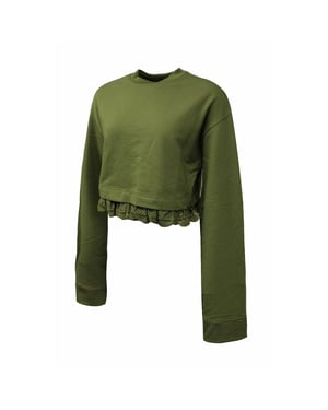 Puma x Rihanna Fenty Damen Dunkelolivgrüner Pullover